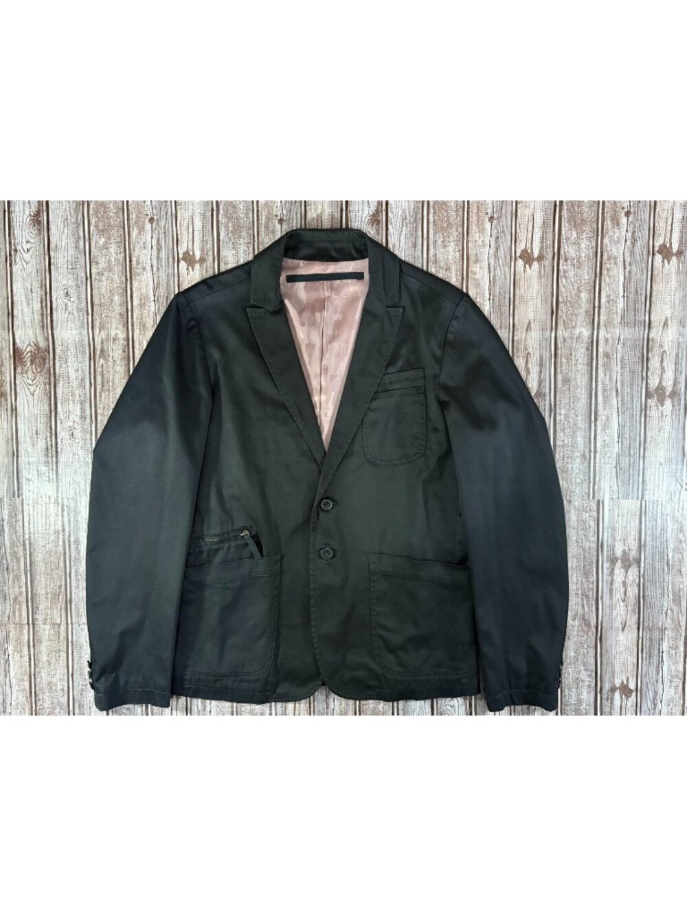 Diesel zippered pocket unstructured Blazer Size Medium color navy